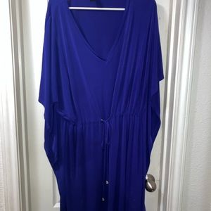 Purple Flow short comfrey dress